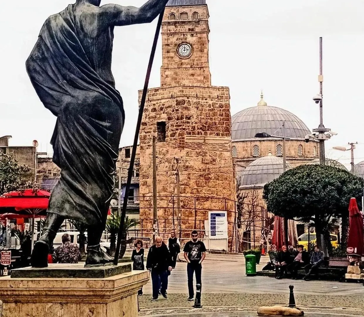 מלון דירות Antalya Kaleici Benzersiz Muethis Genis Daire טורקיה